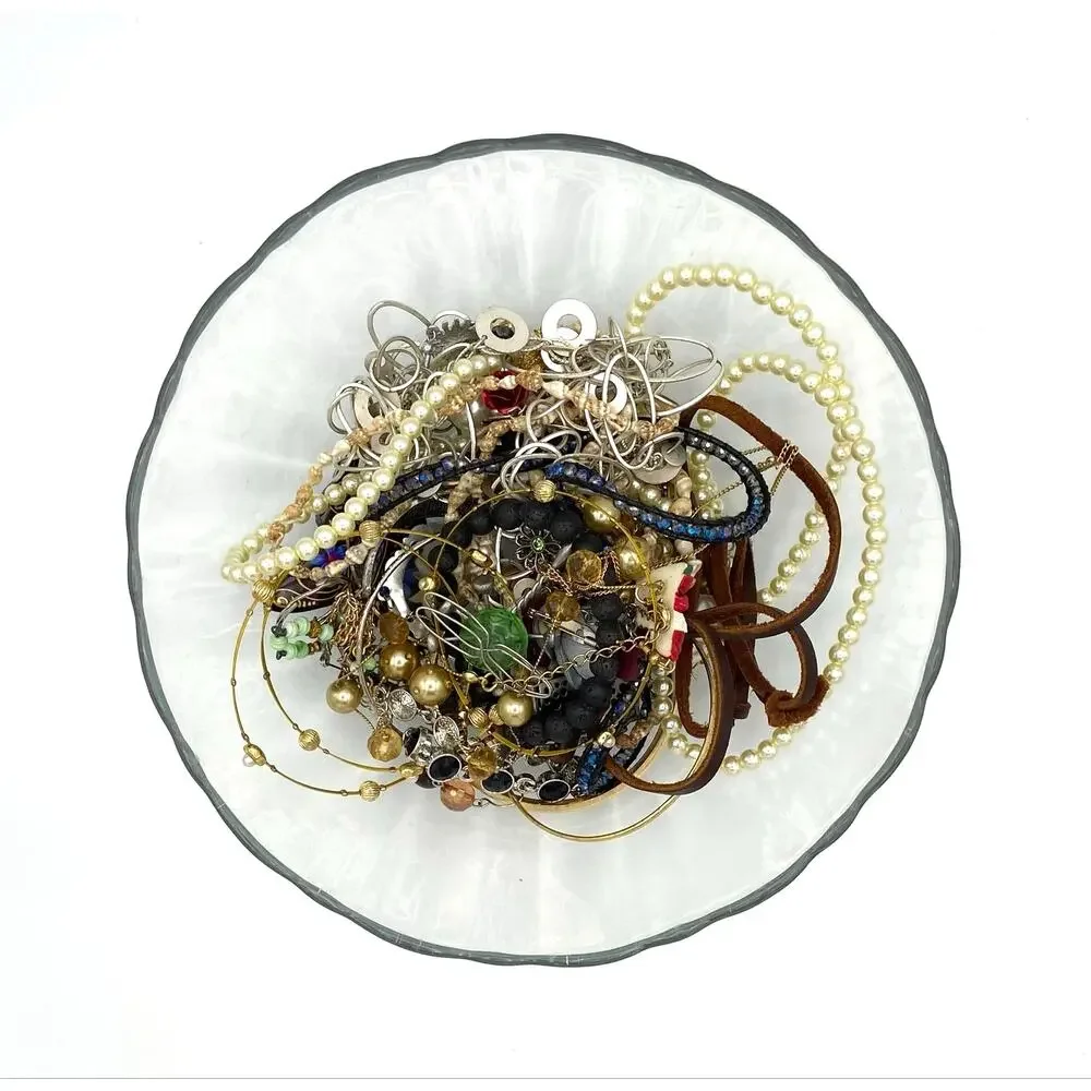 Jewelry Junk Lot Crafts Wearable Broken Junk Drawer Vintage To Modern  3.03 LBS